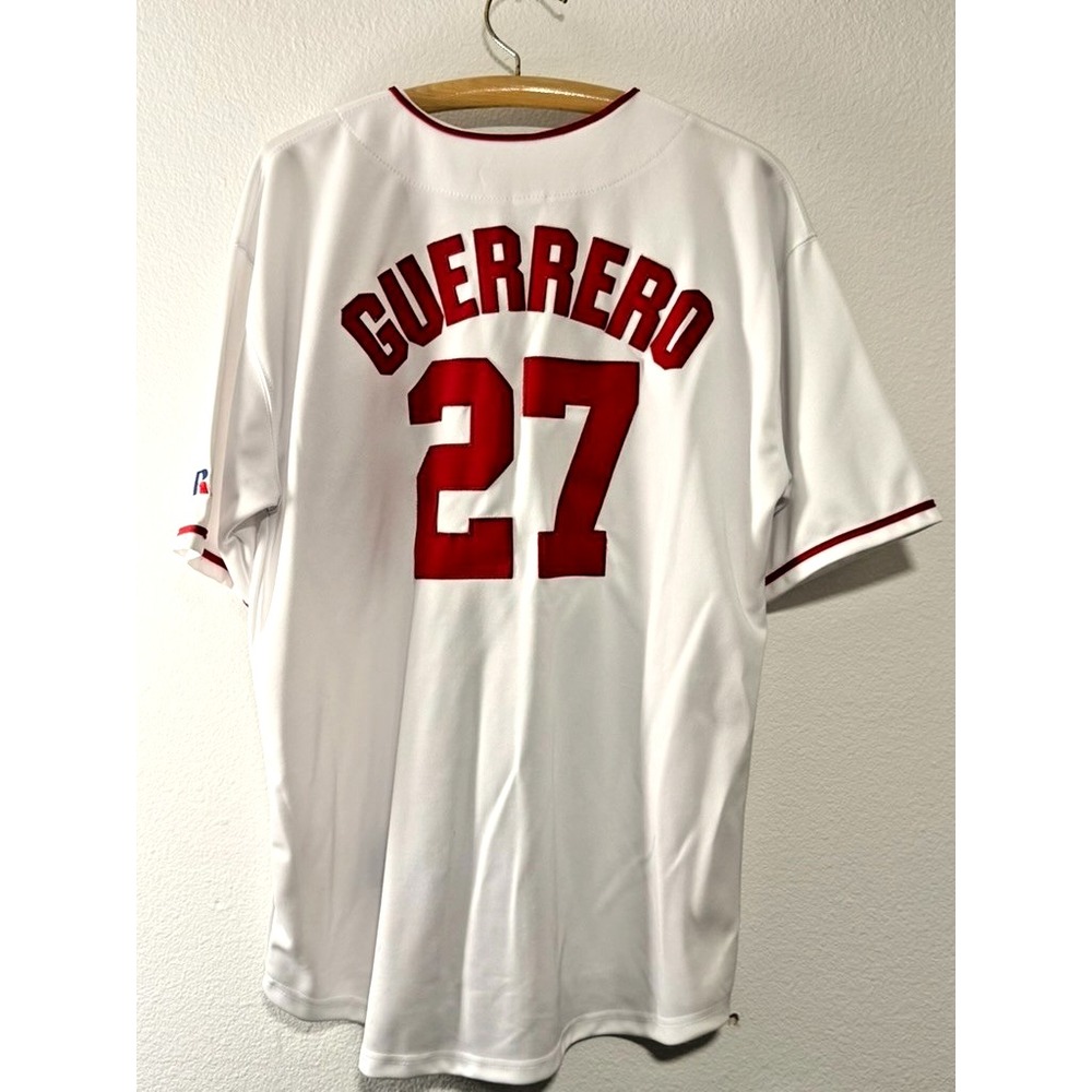 Vintage Vladimir Guerrero #27 Anaheim Angels Russell Athletic Jersey XL MLB
